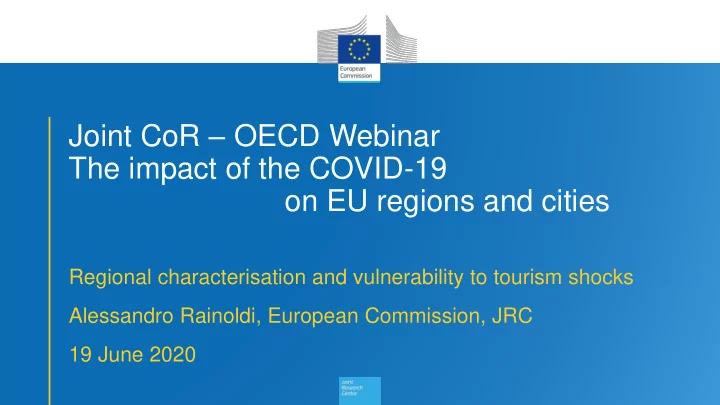 joint cor oecd webinar