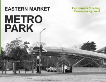 METRO  PARK  Agenda  03/  01/  02/  Introductions  Process Overview  2015 Plan Overview  04/  05/