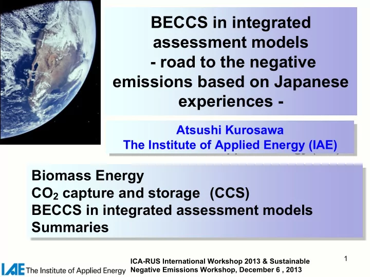 beccs in integrated assessment models road to the