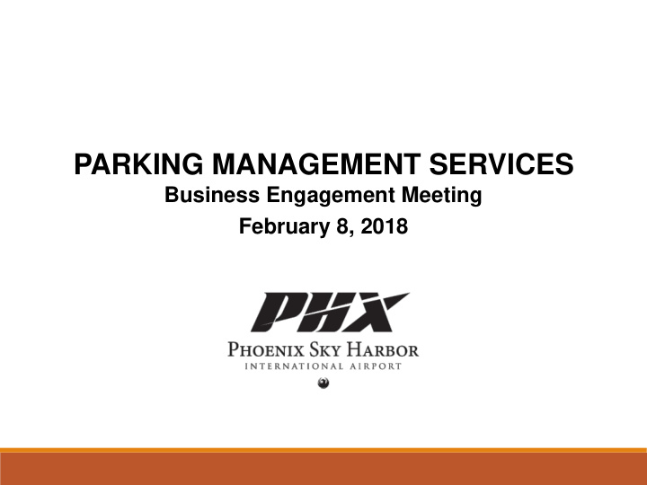 parking management services