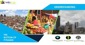 UNDERSTANDING  THE  BOTTOM OF  PYRAMID  What to expect  Who they are  The BOP youth