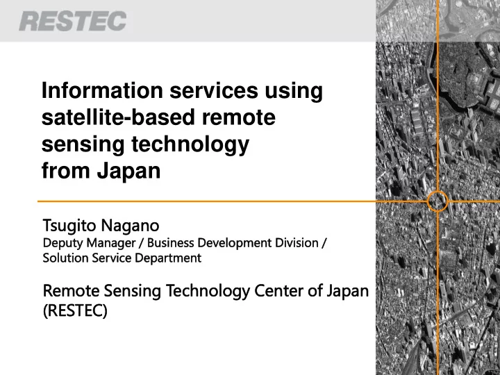 satellite based remote