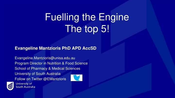 fuelling the engine