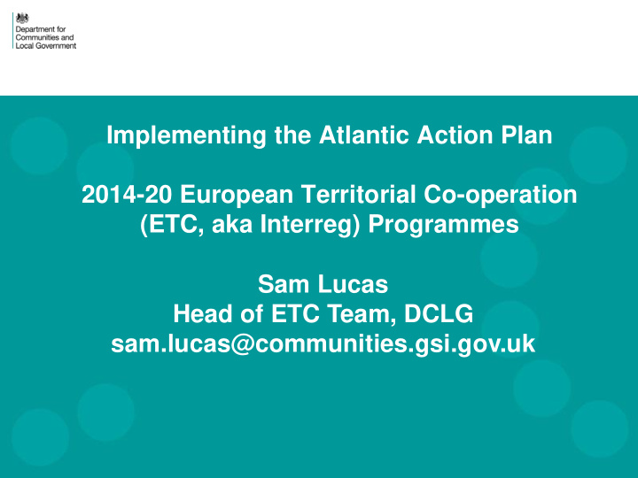 what is etc interreg