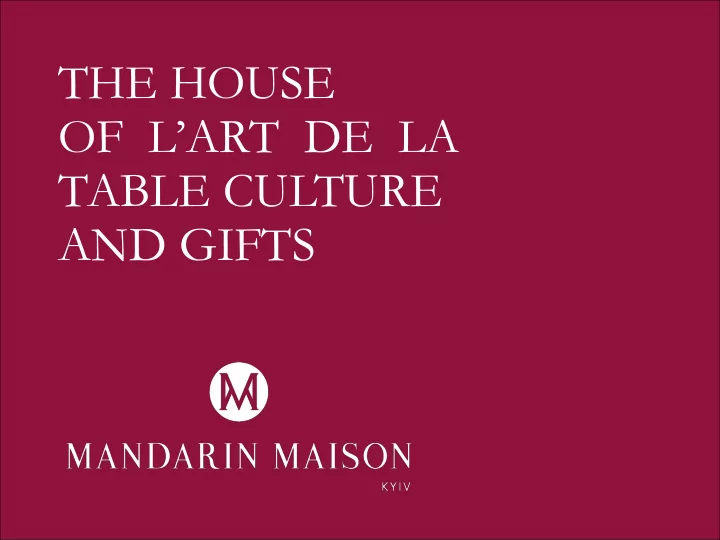 the house