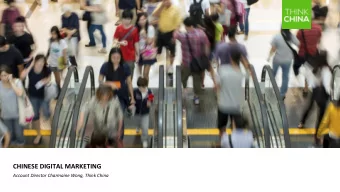 CHINESE DIGITAL MARKETING  Account Director Charmaine Wong, Think China  CHINESE-SPEAKING