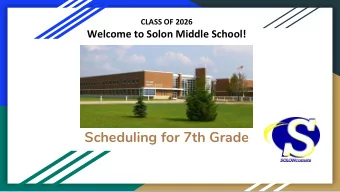 Scheduling for 7th Grade  Introductions:  Mrs. Gerber  Mrs. Dingman  Spanish Teacher  School