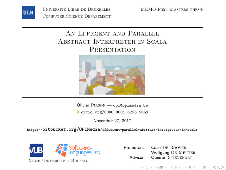 an efficient and parallel abstract interpreter in scala