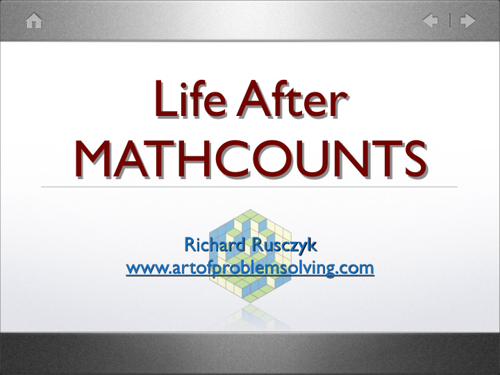 life after mathcounts