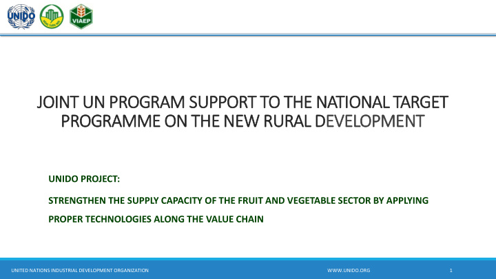 programme on the new rural development