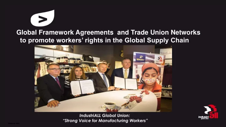 to promote workers rights in the global supply chain