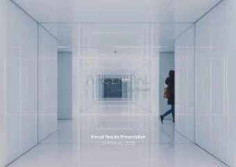 Annual Results Presentation  26 February 2018  DISCLAIMER  By attending the meeting where this