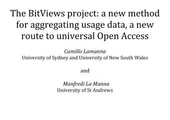 Camillo Lamanna  University of Sydney and University of New South Wales  and  Manfredi La Manna