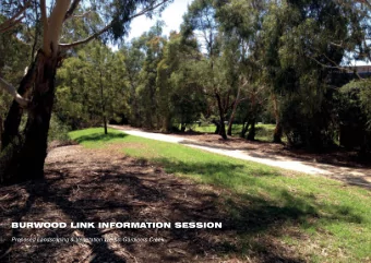 BURWOOD LINK INFORMATION SESSION  Proposed Landscaping &amp; Vegetation Works: Gardiners Creek