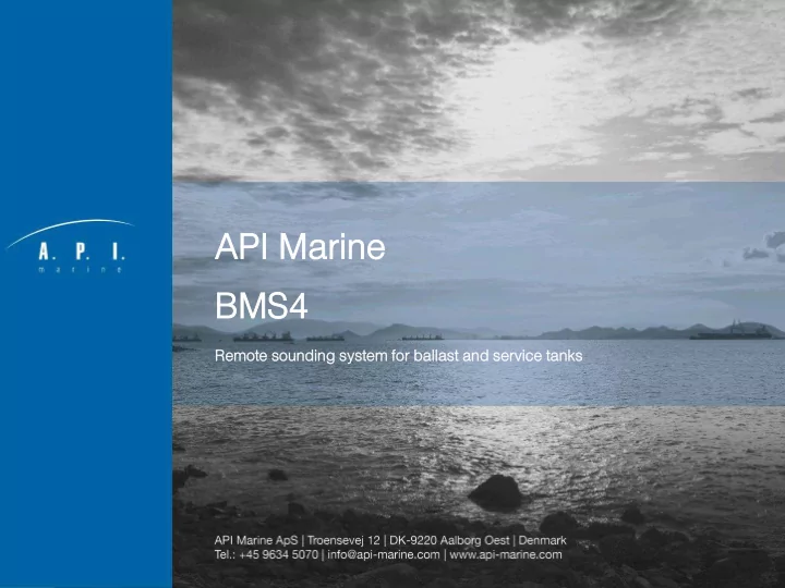 api i ma marine ine bms ms4