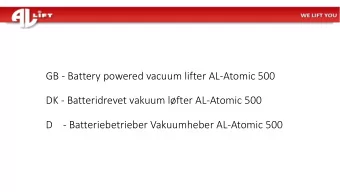 DK - Batteridrevet vakuum lfter AL-Atomic 500  D    - Batteriebetrieber Vakuumheber AL-Atomic 500