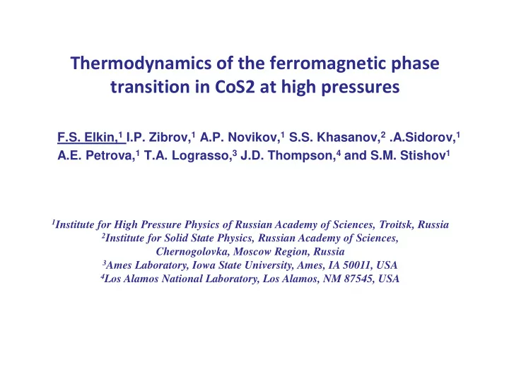 transition in cos2 at high pressures
