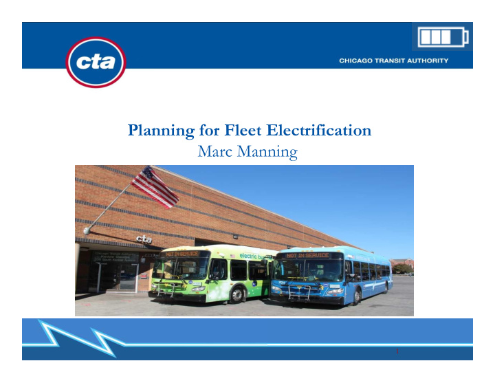 planning for fleet electrification marc manning