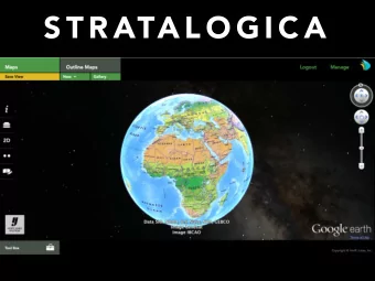 S T R ATA L O G I C A  O V E R V I E W  Stratalogica is a web-based program that overlays  Nystrom