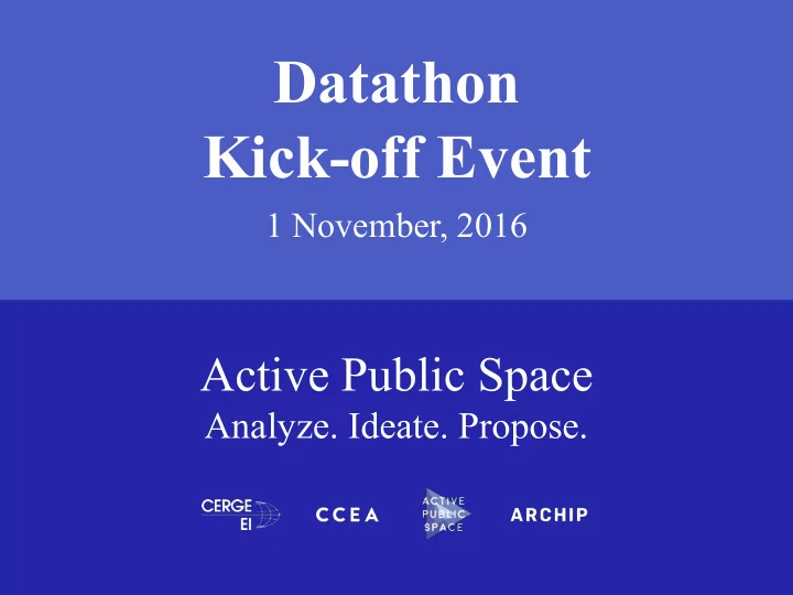 kick off event