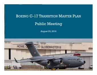 Public Meeting  August 23, 2016  Agenda  1.Introduction  2.Existing Conditions Overview