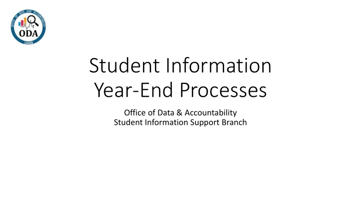 student information year end processes