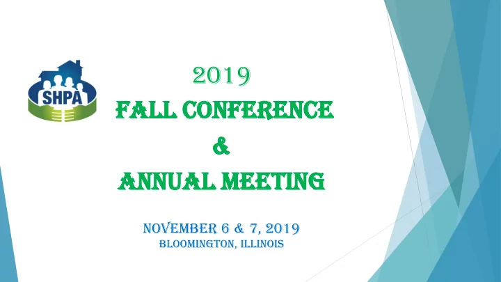 an annu nual al meeting ting november 6 7 2019