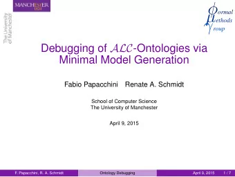 What Ontologies are  Basis for semantic web and knowledge-based systems  Widely used in practice: