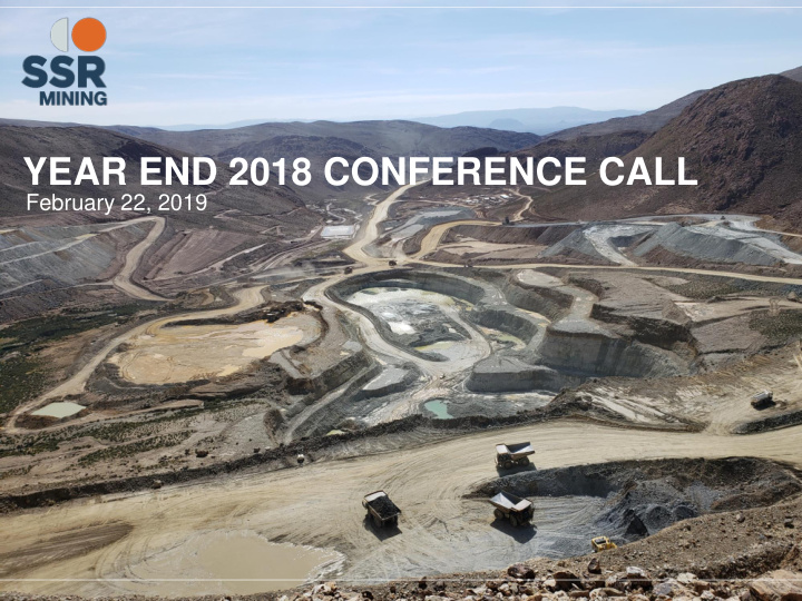 year end 2018 conference call