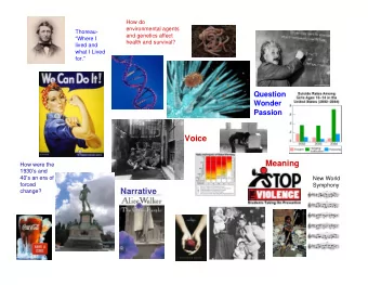 Voice  Meaning  How were the  1930s and  40s an era of  New World  forced  Symphony