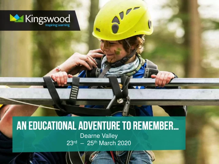 dearne valley 23 rd 25 th march 2020