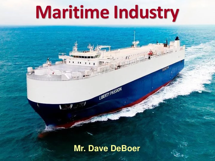 maritime industry