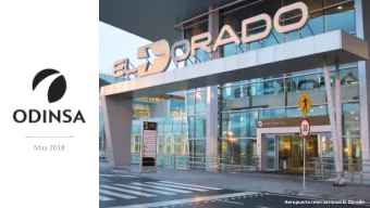 May 2018  El Dorado International Airport.  Aeropuerto Internacional El Dorado  El Dorado  ABOUT