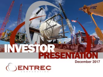 December 2017  Forward-looking Statements  This presentation may contain forward-looking