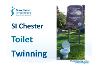 Toilet  Twinning  Sustainable Goals  The Criteria  To twin a certain number of toilets in different