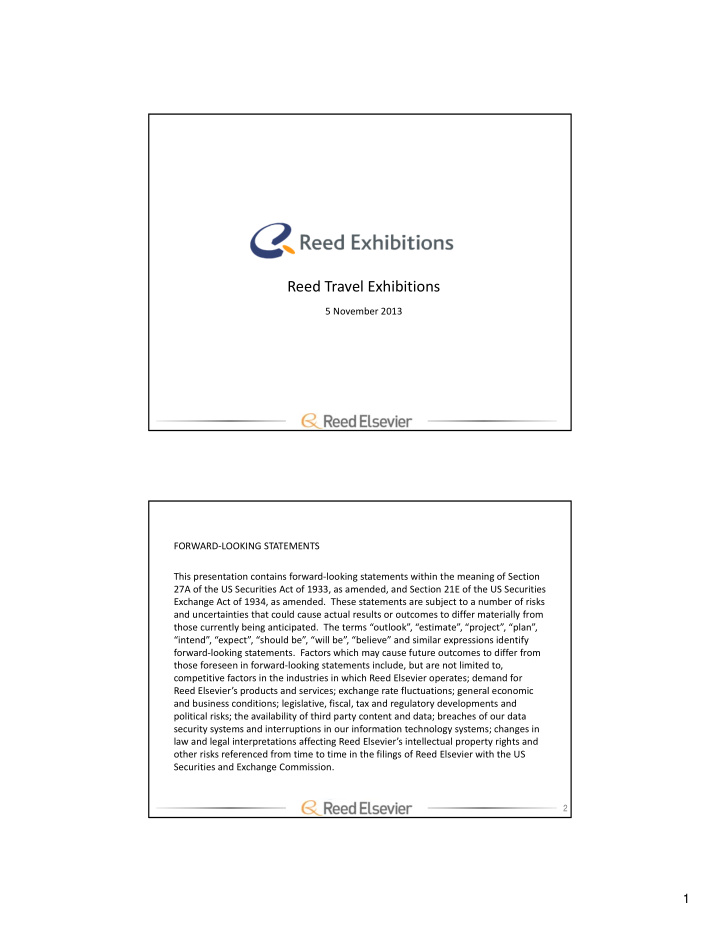 reed travel exhibitions