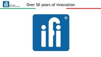Over 50 years of innovation  NEW IDEAS  FOR YOUR BUSINESS  Over 50 years of innovation  NEW IDEAS