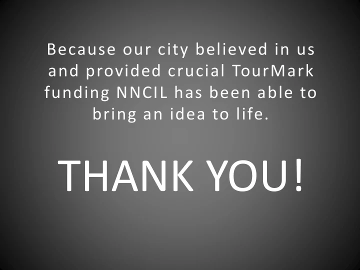 thank you to benefit the