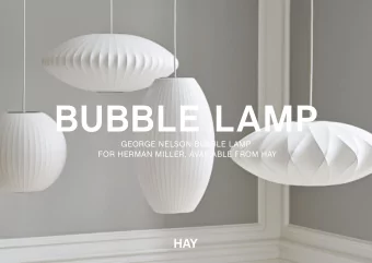 BUBBLE LAMP  GEORGE NELSON BUBBLE LAMP  FOR HERMAN MILLER, AVAILABLE FROM HAY   BUBBLE LAMP