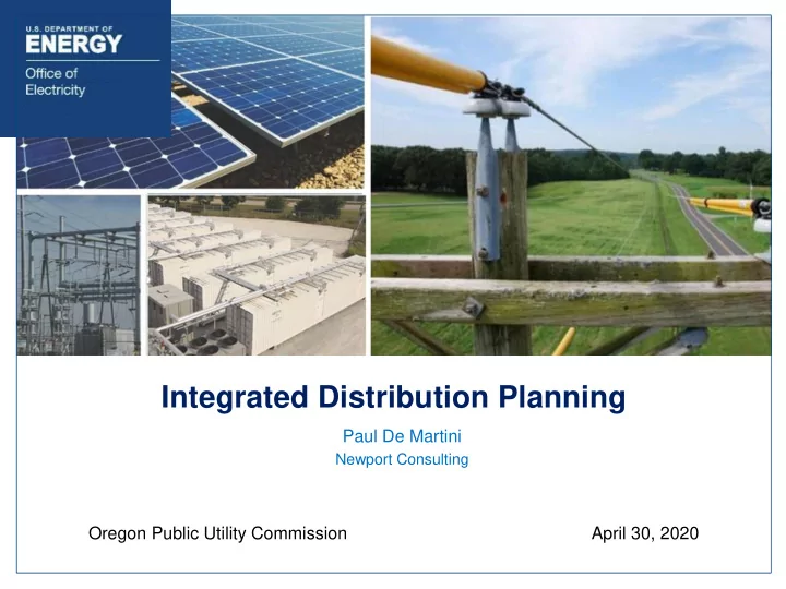 integrated distribution planning
