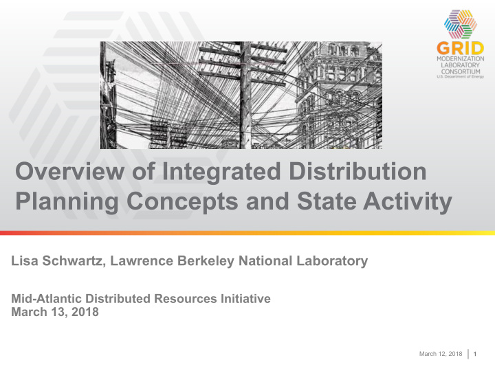 overview of integrated distribution planning concepts and
