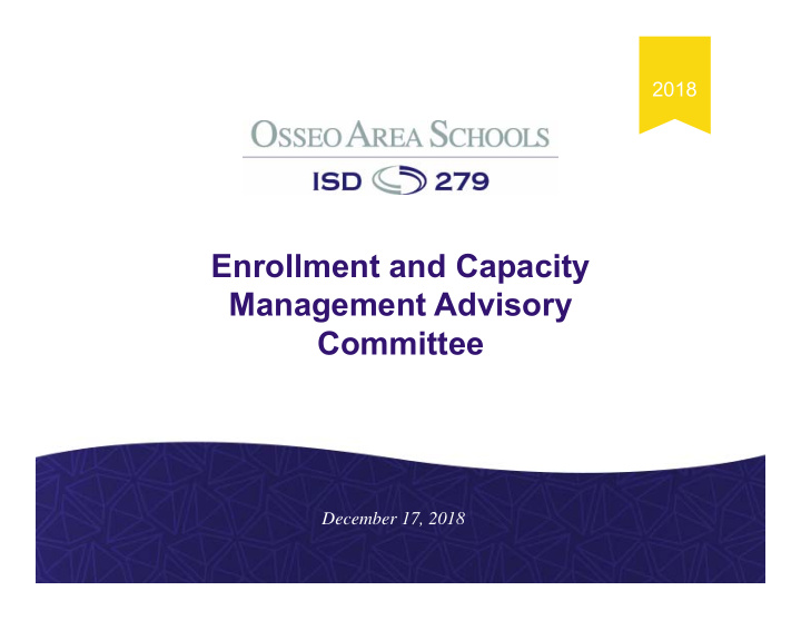 enrollment and capacity management advisory committee