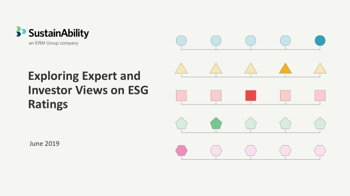 exploring expert and investor views on esg ratings