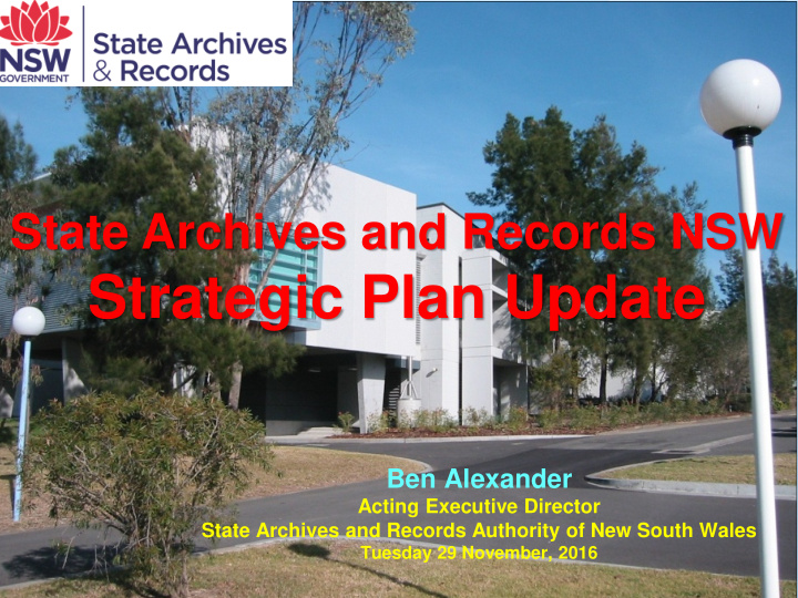 strategic plan update