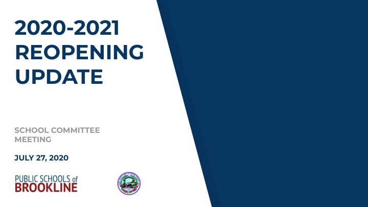 2020 2021 reopening update