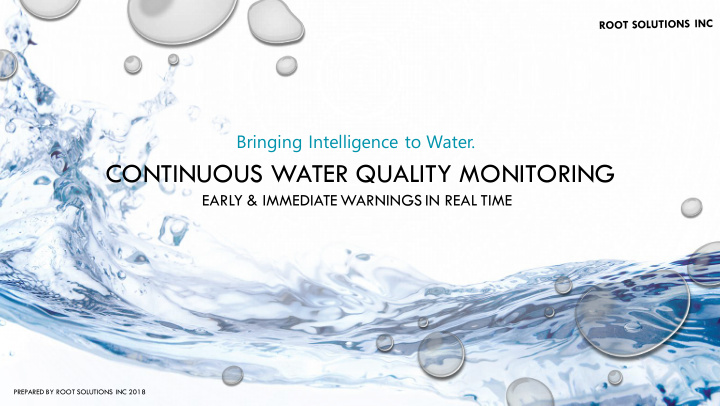 continuous water quality monitoring