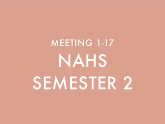 NAHS  SEMESTER 2  FIRST OFF THE SWEATSHIRTS..  We have 10 left to order!  THANK YOU!