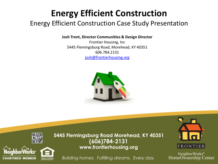energy efficient construction