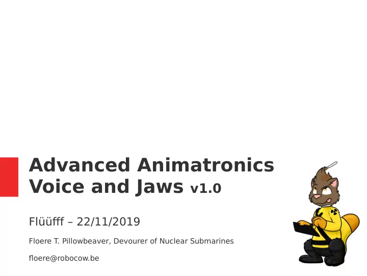 advanced animatronics