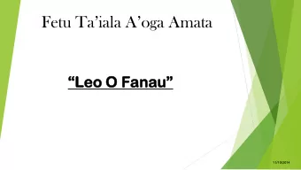 Fetu Taiala Aoga Amata Leo O Fanau nau   11/10/2014 Faiaoga a Fetu Taiala Aoga